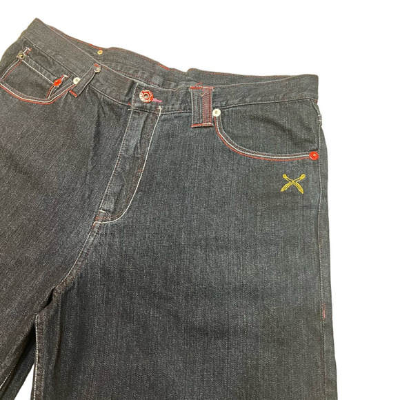 Artful Dodger Y2K Grunge Baggy Jean Shorts - Picture 4 of 5